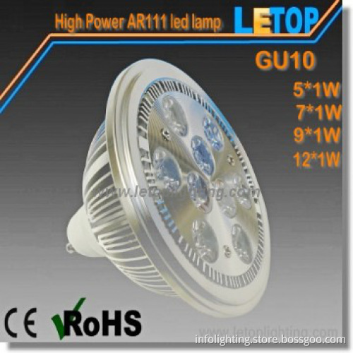 GU10 high power 9W AR111 led light
